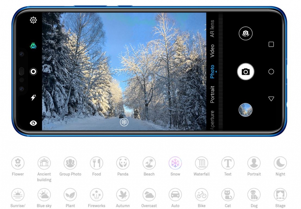 Huawei Nova 3i - detail vytvorenej snímky