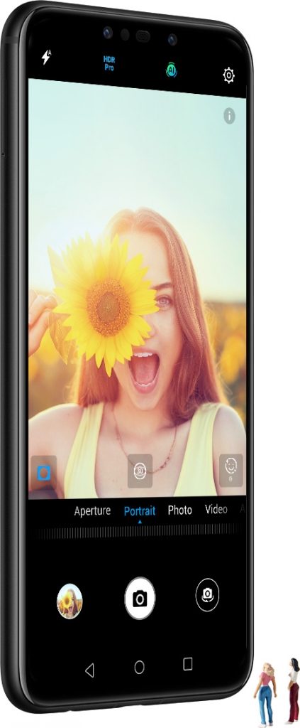 Huawei Nova 3i - detail selfie kamery