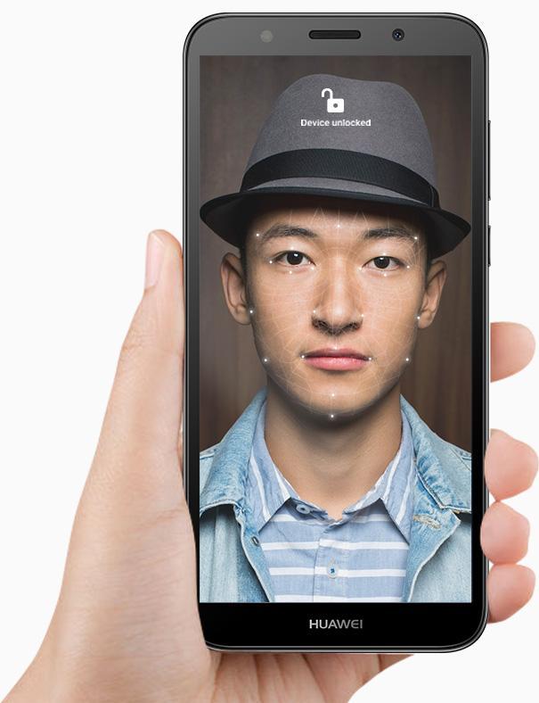 Technológia odomykania tvárou Huawei Y5 2018