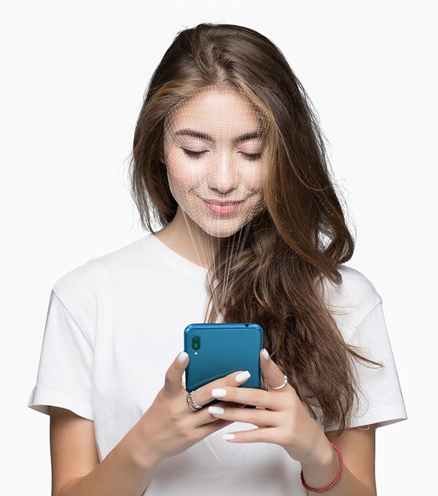 Huawei Y6 2019 - technológia odomykania tvárou