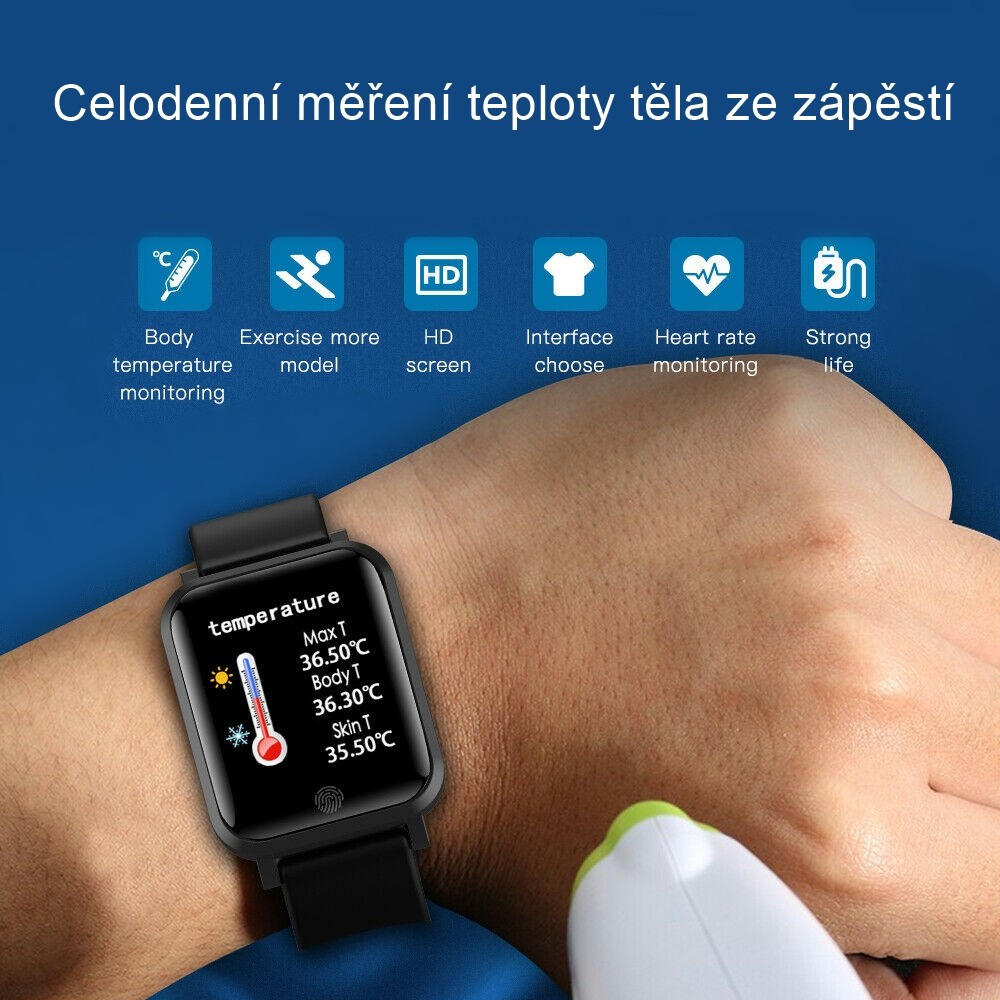 Smart hodinky Immax Temp Watch