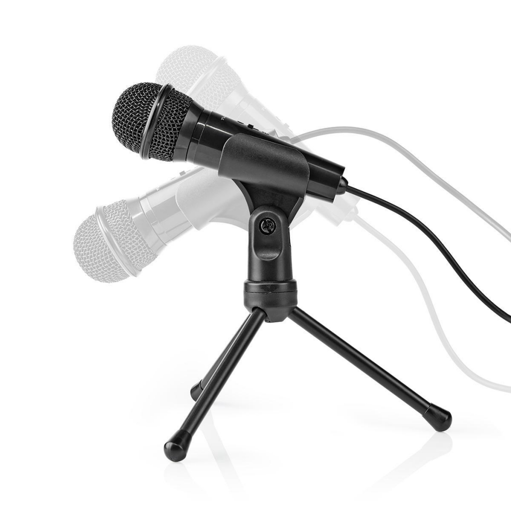 Stolný všesmerový mikrofón Nedis MICTJ100BK