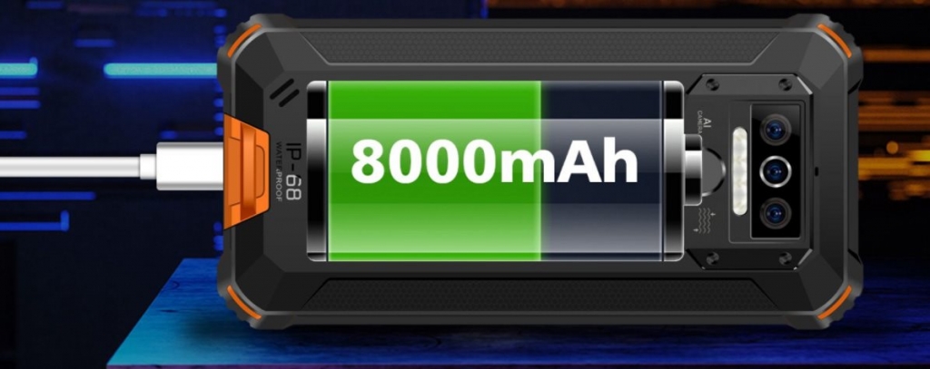 Baterie s kapacitou 8000 mAh