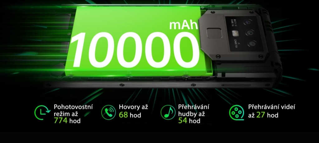 Batérie s kapacitou 10 000 mAh