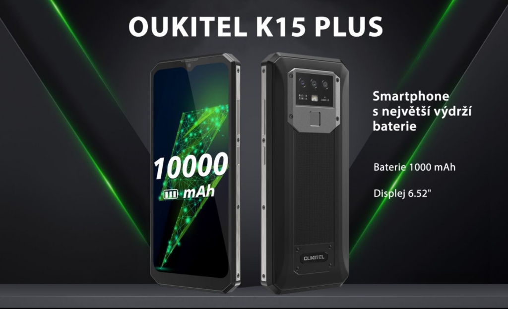 Odolný telefón Oukitel K15 Plus