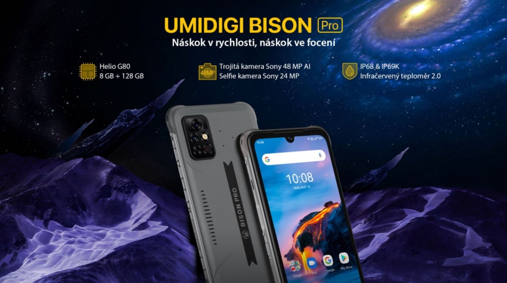 Odolný telefon Umidigi Bison Pro