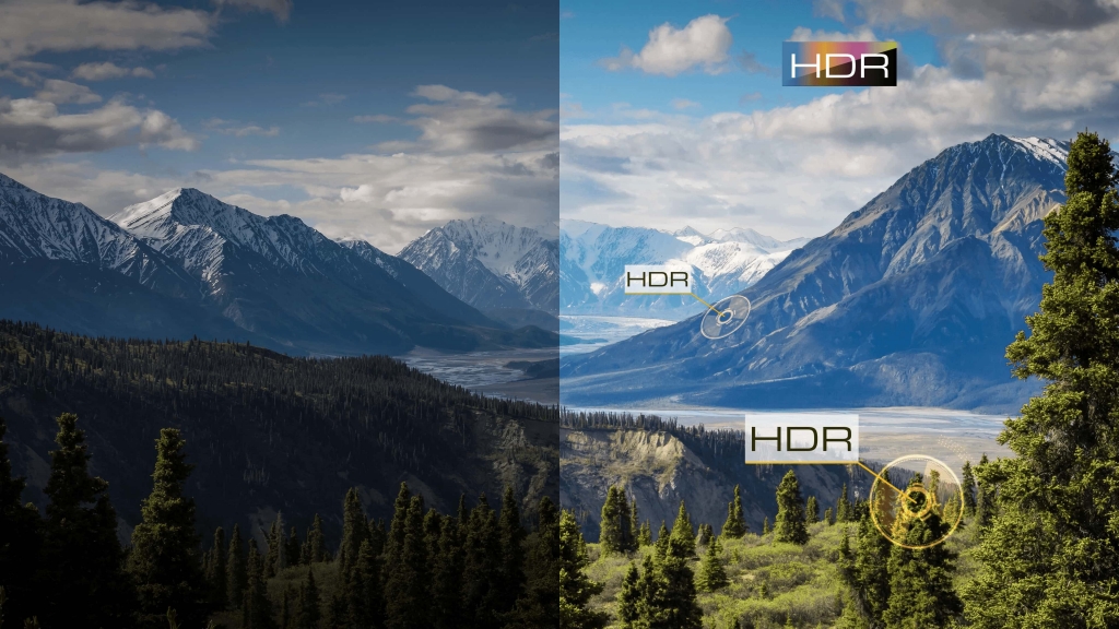 HDR přináší vysoký rozsah barev a kontrastu pro skvělé detaily