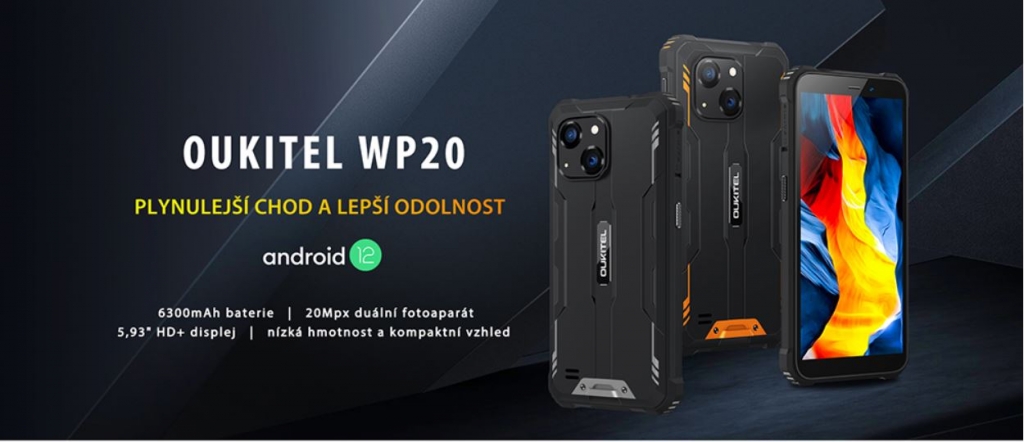 Odolný telefon Oukitel WP20