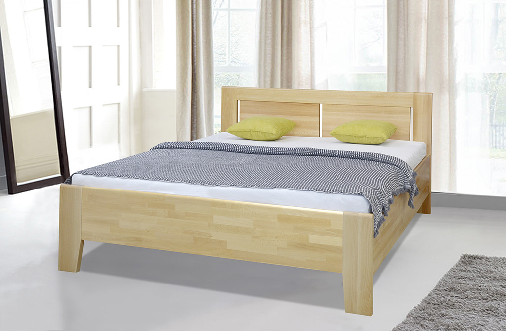 Dřevěná postel Noe 180x200 buk
