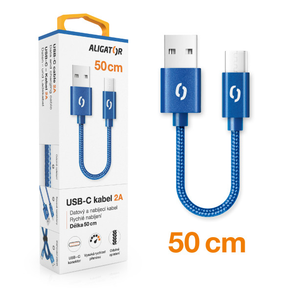 Datový a nabíjecí kabel Aligator Premium