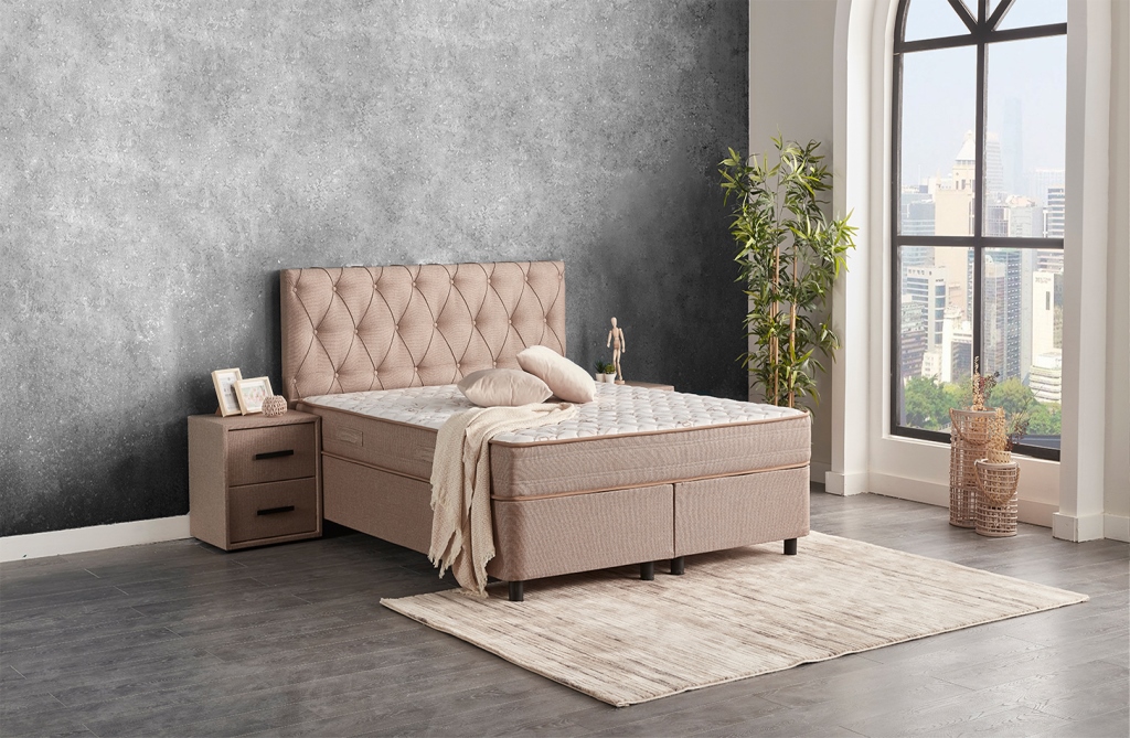 Čalouněná postel Kerem - spojení pohodlí a elegance