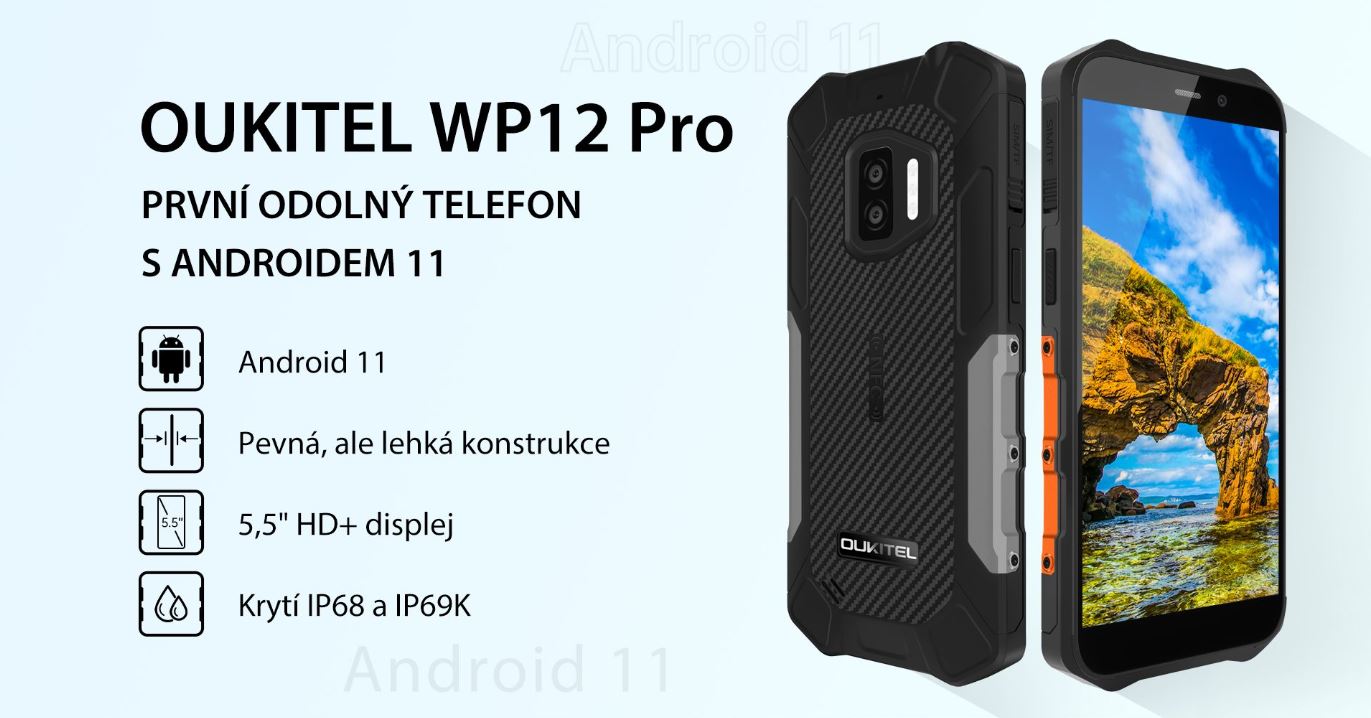Odolný telefón Oukiteľ WP12 Pro