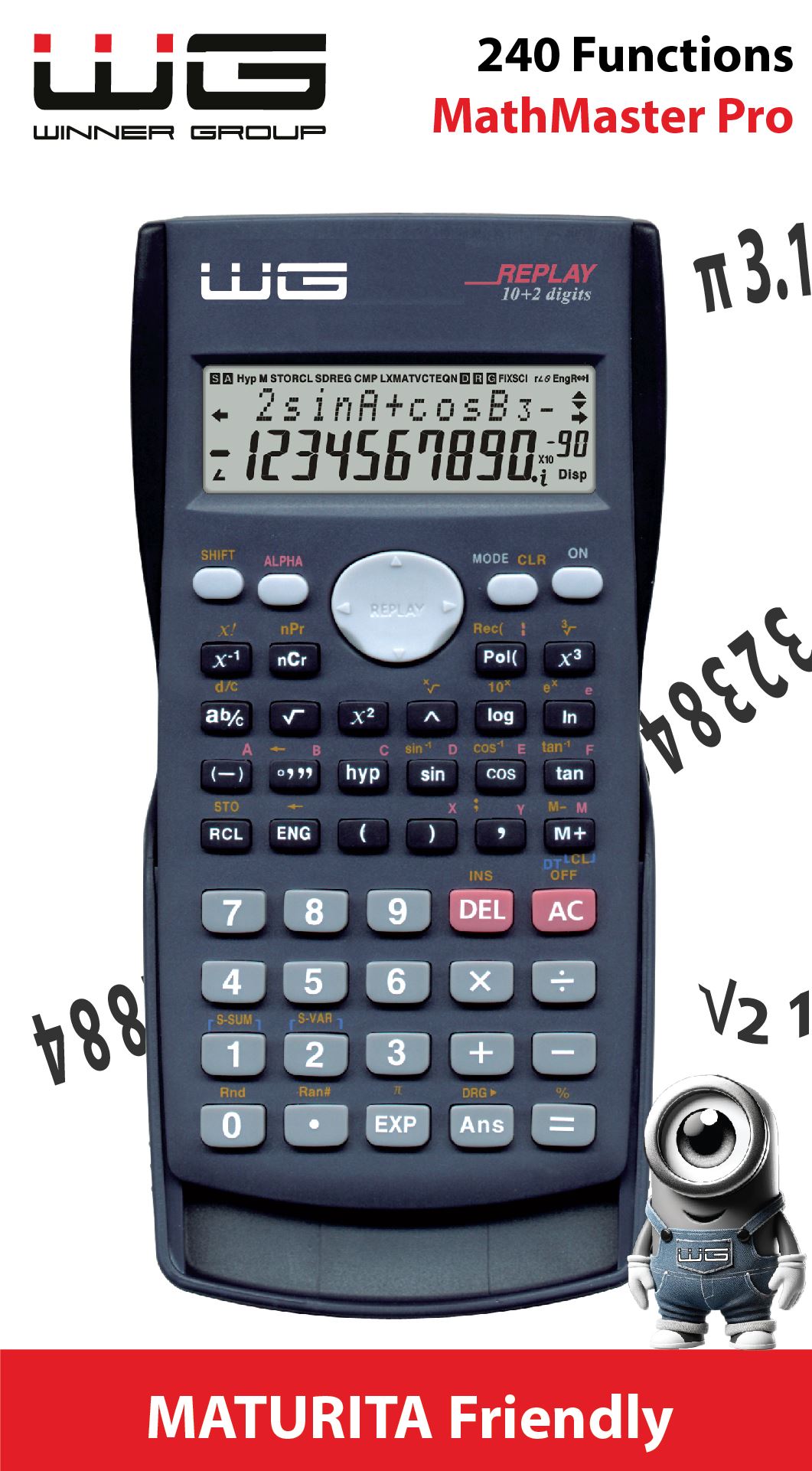 Vedecká kalkulačka WG2 MathMaster Pro