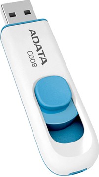 A-Data C008 8GB, bílo - modrá