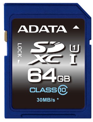 A-Data SDXC Premier 64GB UHS-I Class 10