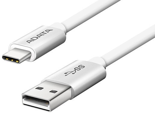 A-Data USB-C TO 2.0 A kabel, 100cm, hliníkový
