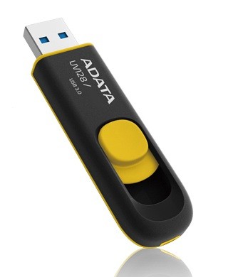 A-Data UV128 64GB, USB 3.0, černo-žlutý