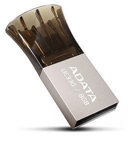 ADATA UC330 8GB, OTG (micro USB), kovová