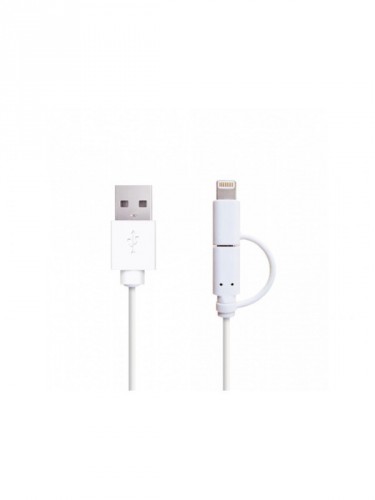 Apei Hybrid cable micro USB/Lightning, 1M