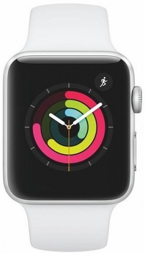 Apple Watch Series 3 GPS, 42mm, strieborná, športový remienok
