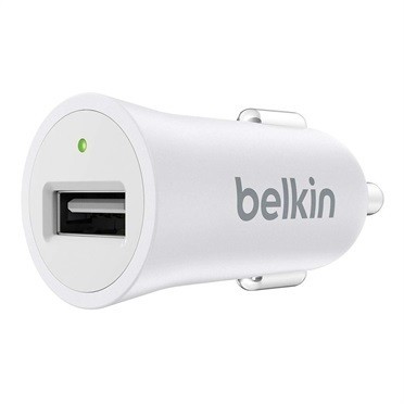 Autonabíječka Belkin 1xUSB 2,4A, bílá