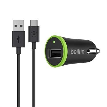 Autonabíječka Belkin s kabelem USB Typ C, černá