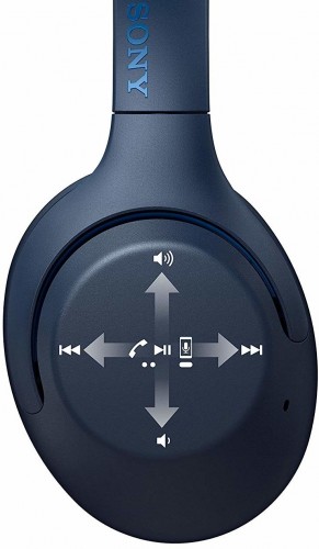 Bezdrôtové slúchadlá Sony WH-XB900NL, modré