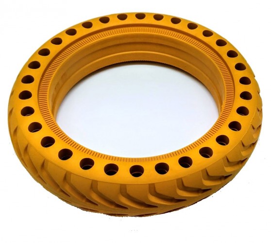 Bezdušová pneumatika pre eSkoter, žltá