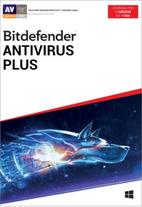 Bitdefender Antivirus Plus, 1 zařízení, 1 rok