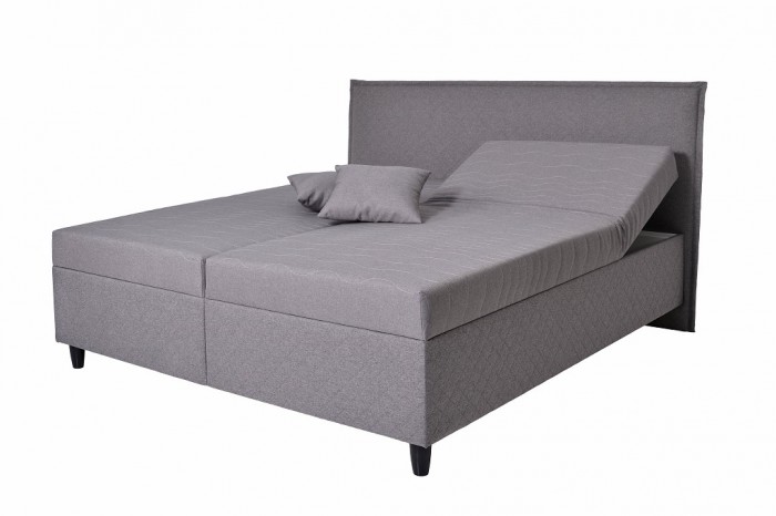 Čalúnená posteľ Ariana 180x200, sivá - II. akosť