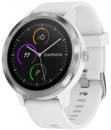 Chytré hodinky Garmin VivoActive 3 Optic Silver, bílá