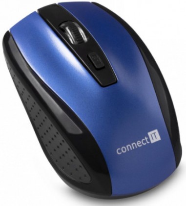 Connect IT bezdrátová optická myš, modrá (CI-1225)