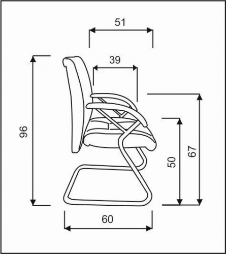 Demos Medios - Kancelářská židle s područkami (bondai 4011)