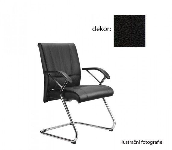 Demos Medios - Kancelářská židle s područkami (kůže 176)