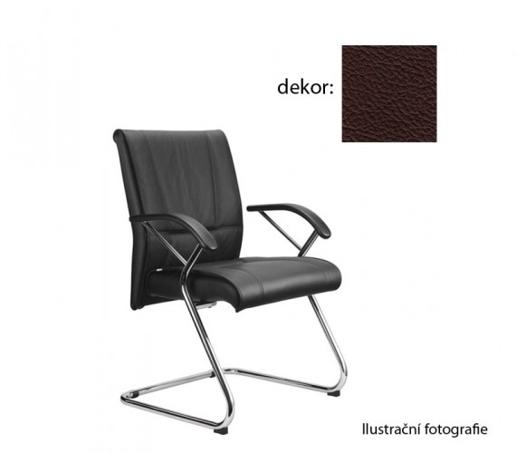Demos Medios - Kancelářská židle s područkami (kůže 177)