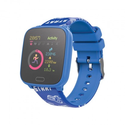 Dětské chytré hodinky Forever IGO JW-100, IP68, modrá