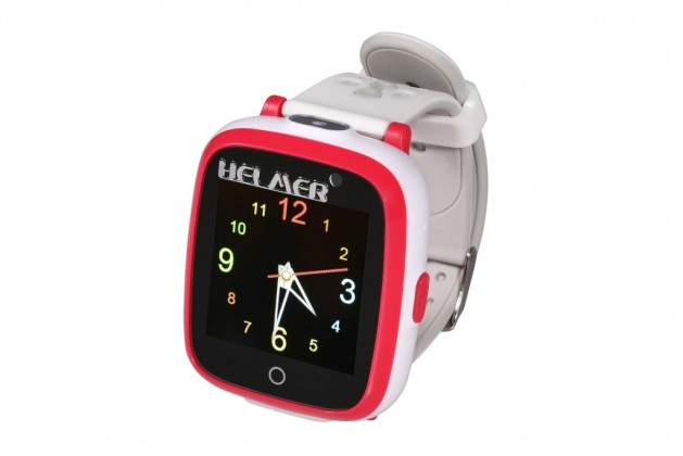 Dětské chytré hodinky Helmer KW 802, SIM karta, červeno-bílá