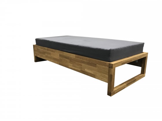 Dřevěná postel Oriosa 90x200 cm, dub