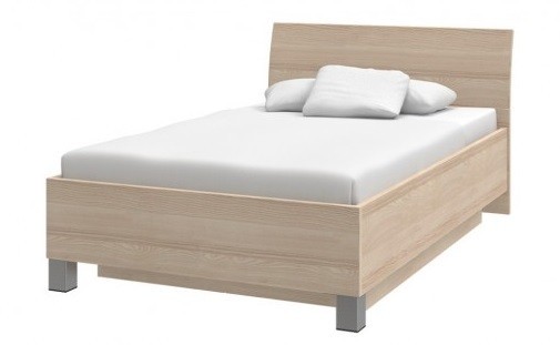 Dřevěná postel Uno 120x200 cm, s úložným prostorem