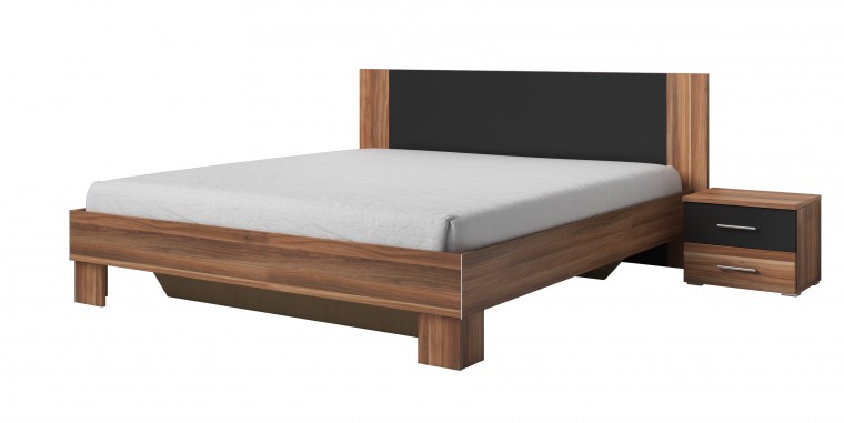 Dřevěná postel Vera 180x200 cm, ořech