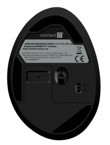 Ergonomická myš Connect IT CMO-2801-BK