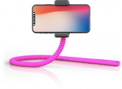 Flexibilní selfie tyč Zbam GEKKOSTICK, multifunkční,46cm, růžová