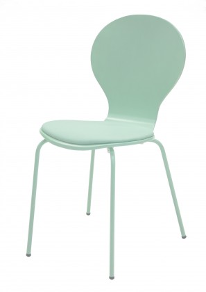 Flower - Jídelní židle, sedák (mořská zeleň, eko kůže)
