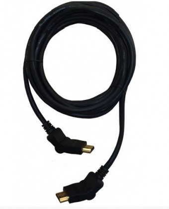 HDMI/HDMI TV kabel MK Floria s otočnými konektory 3m