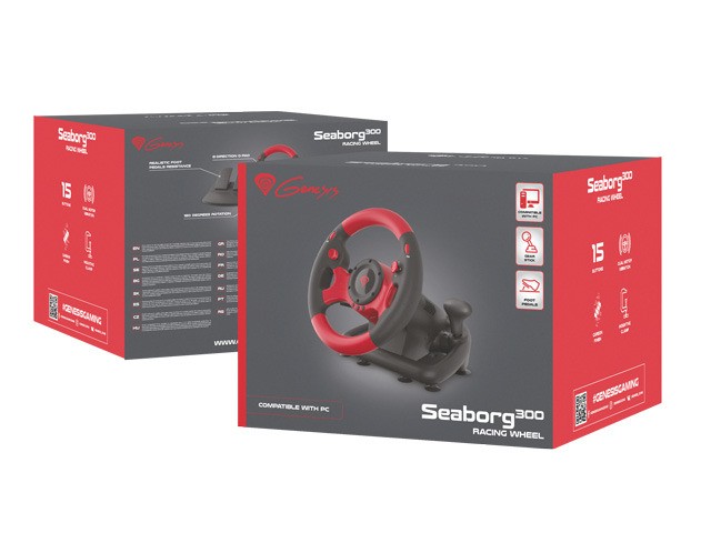 Herný volant Genesis Seaborg 300, pre PC
