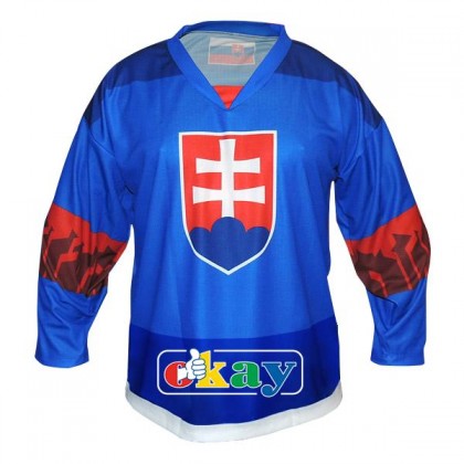 Hokej. dres SK,znak, modrý