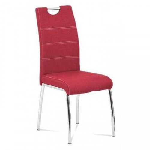 Jedálenská stolička Gasela červená/chróm
