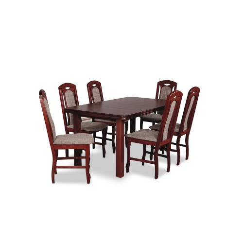 Jedálenský set 18 - Stôl 160x90,6x stolička, II.akosť