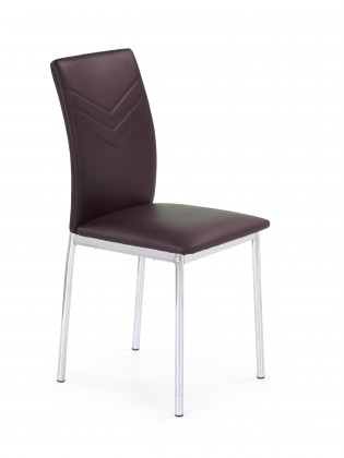K137 - Jídelní židle (hnědá, stříbrná)