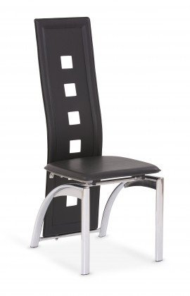 K4 - Jídelní židle (černá, stříbrná)